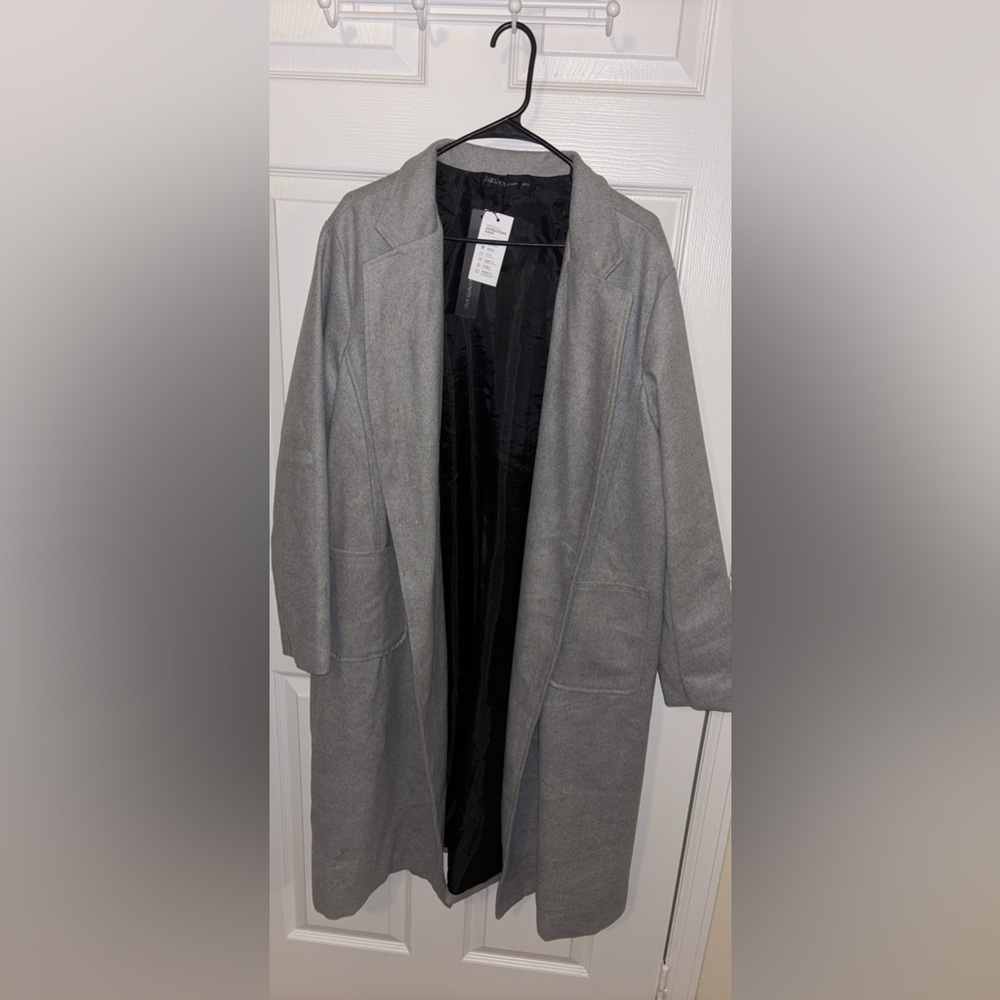 Zanzea Elegant Black and Gray Coat